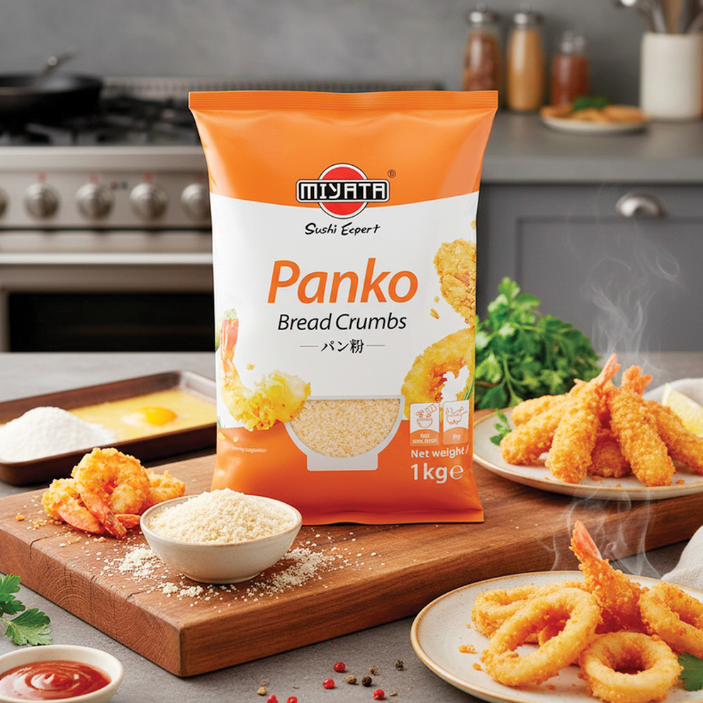 Panko Miyata, Tema Asiático, pão ralado japonês para fritos crocantes e tempura autêntica, Miyata Gourmet